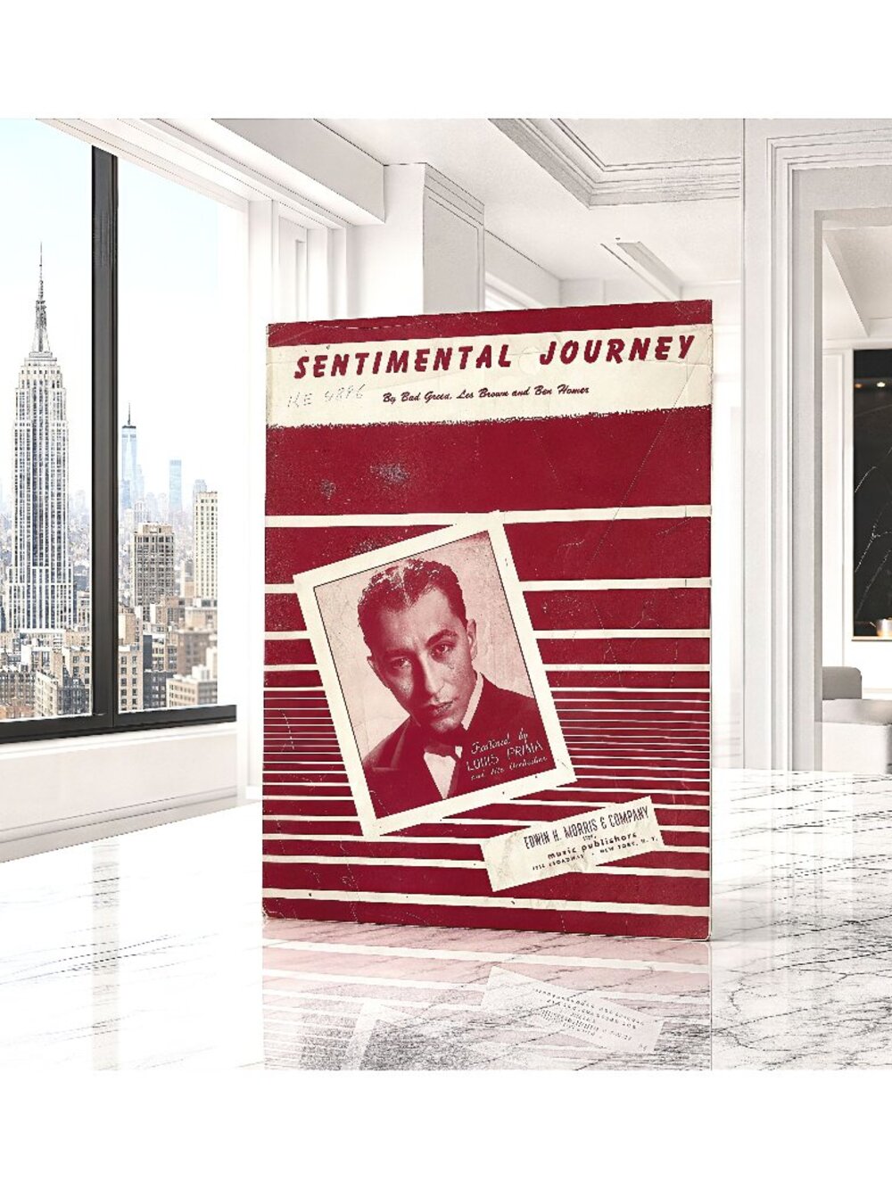 Vintage Sentimental Journey Sheet Music Louis Prima Les Brown 1940s